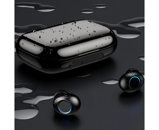 Беспроводные Bluetooth наушники USAMS-YJ Digital Display Wireless 5.0 Черный