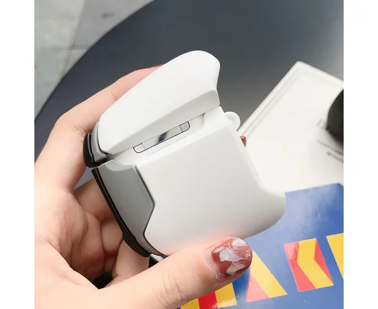 Силиконовый футляр Gamepad для наушников AirPods Белый