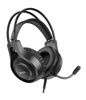 Накладні навушники Hoco W106 Tiger (3.5mm+3.5mm/1.8m) Black