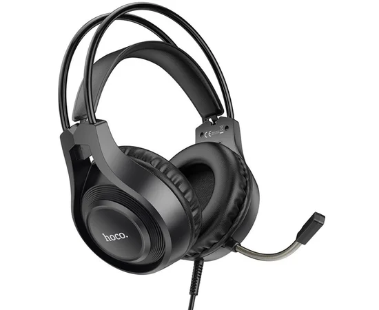 Накладные наушники Hoco W106 Tiger (3.5mm+3.5mm/1.8m) Black