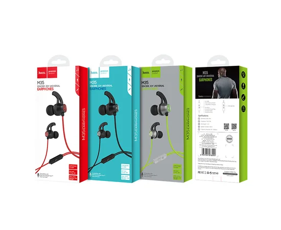 Стерео Наушники Hoco M35 Sincere Joy With Microphone Зеленый