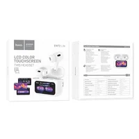 Беспроводные TWS наушники Hoco EW72 Lite Soar with Touch Screen White