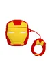 Силиконовый футляр Marvel & DC series для наушников AirPods2 + кольцо Iron Man / Красный