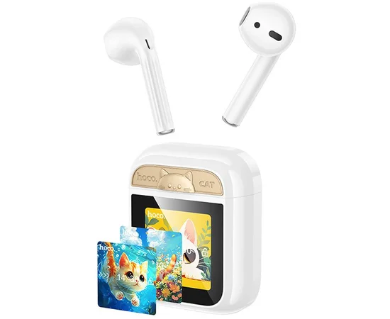 Беспроводные TWS наушники Hoco EW86 Cat White