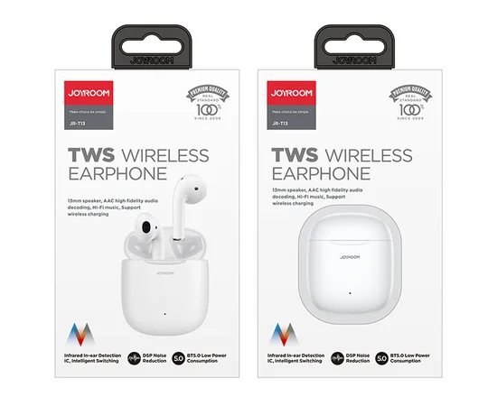 Беспроводные TWS наушники Joyroom JR-T13 Белый
