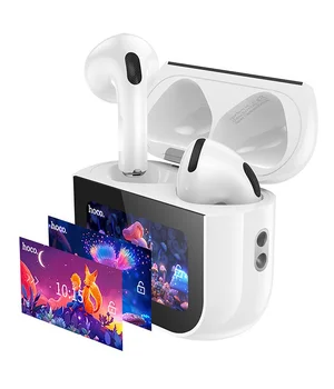 Беспроводные TWS наушники Hoco EW82 Sparkle with Touch Screen White
