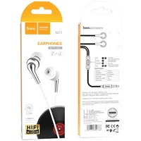 Стерео Наушники Hoco M71 with microphone Белый