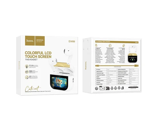 Беспроводные TWS наушники Hoco EW89 Kissa White