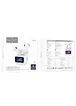 Беспроводные TWS наушники Hoco EW73 Randy with Touch Screen White