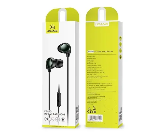 Наушники Usams EP-40 Черный