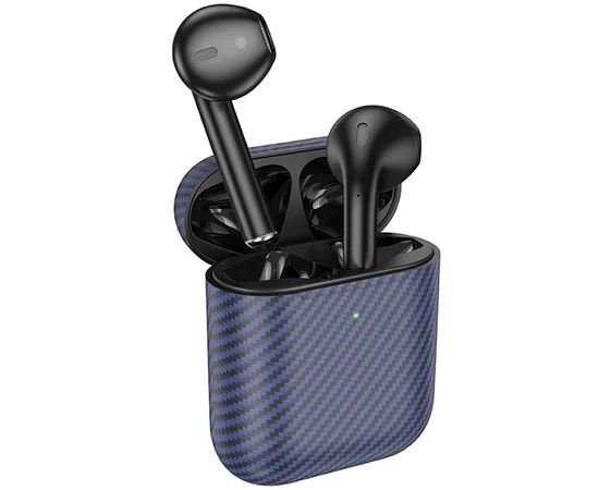 Беспроводные TWS наушники Hoco EW41 Plus (carbon fiber pattern version) Blue