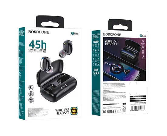 Bluetooth наушники Borofone BE55 Черный