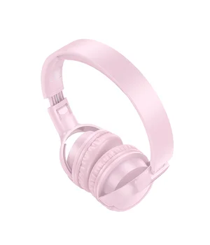 Накладные беспроводные наушники BOROFONE BO32 Show Pink