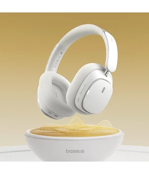 Накладні бездротові навушники Baseus Bowie H1 Pro Noise-Cancellation (A00050601) Moon White