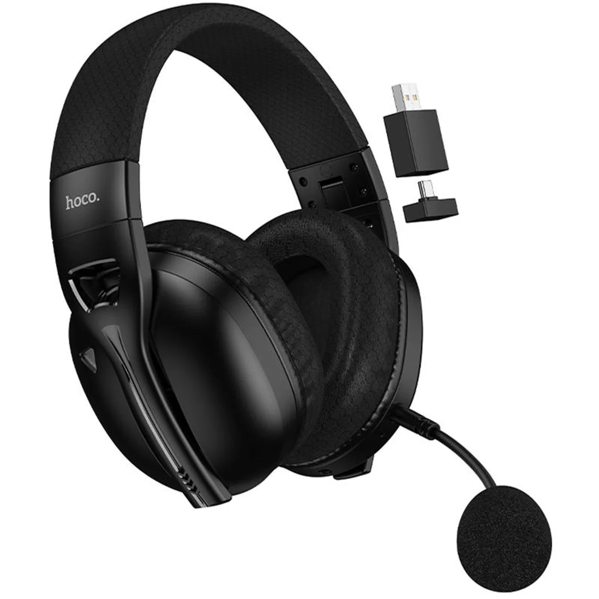 Накладные беспроводные наушники Hoco W114 Magic +3.5mm+2.4G Black