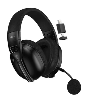 Накладные беспроводные наушники Hoco W114 Magic +3.5mm+2.4G Black