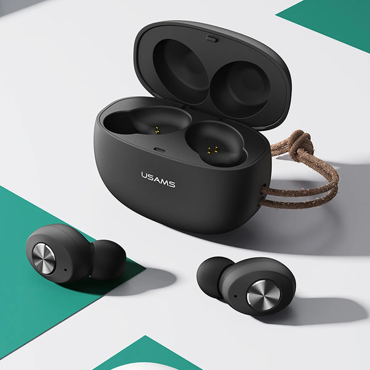 Бездротові TWS навушники Usams-ES BT 5.0 Чорний