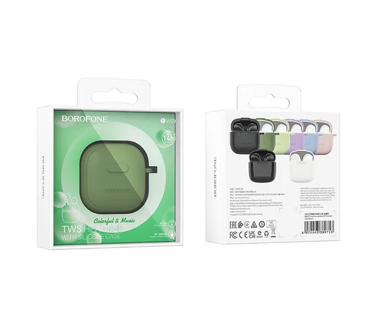Бездротові TWS навушники BOROFONE BW29 Forest Green