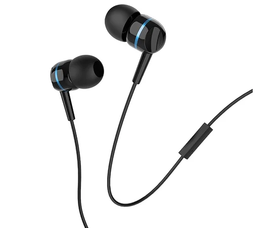 Проводная гарнитура Hoco W24 Черно - синий