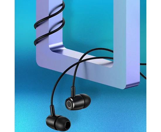 Наушники Usams EP-26 Metal с микрофоном (1.2m) Черный