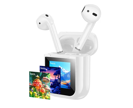 Беспроводные TWS наушники Hoco EW80 Magnificent with Touch Screen White