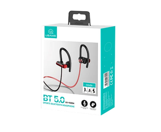 Беспроводные наушники Usams S4 Sports Черный / Красный