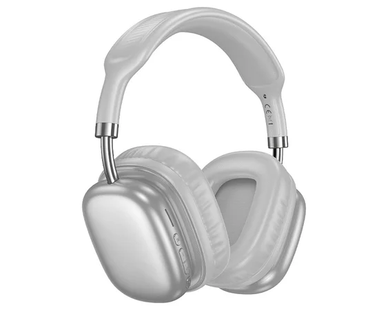 Накладні бездротові навушники Hoco W52 Wonderful Silver