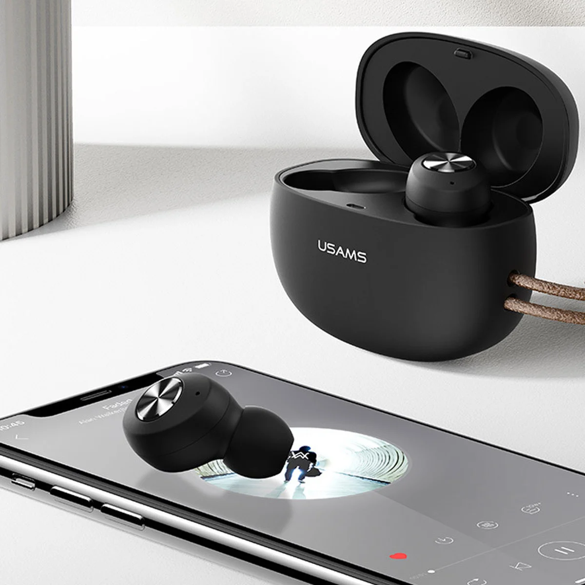 Бездротові TWS навушники Usams-ES BT 5.0 Чорний