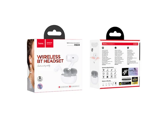 Беспроводные TWS наушники Hoco EQ24 Estrella White Star