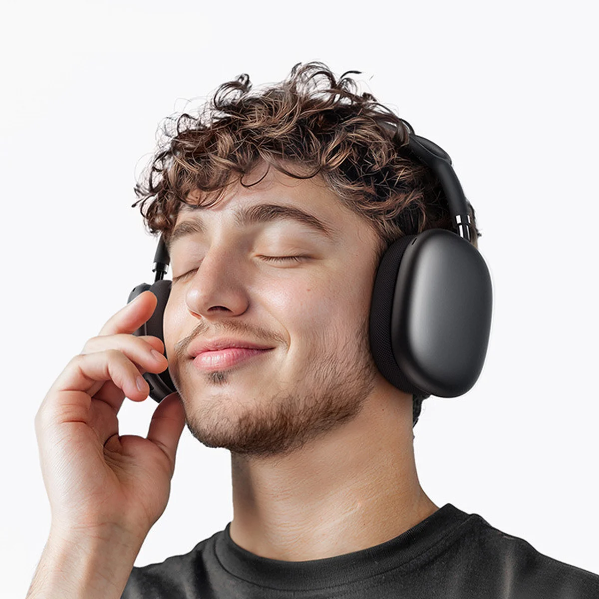 Накладные беспроводные наушники BOROFONE BO35 Plus Adorable ANC Deep space gray