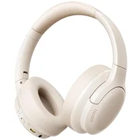 Накладные беспроводные наушники Baseus Bass BH1 Lite AI ENC (A0203C) Starlight Off-White