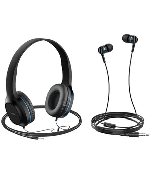 Провідна гарнітура Hoco W24 Чорно - синій