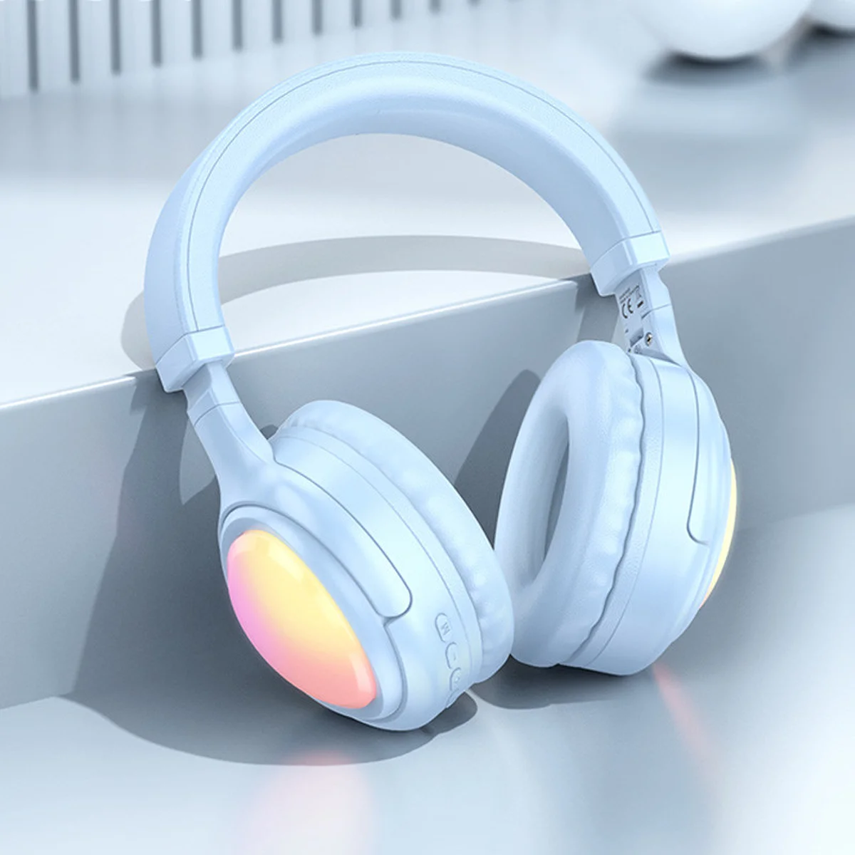 Накладные беспроводные наушники Hoco W48 Focus Blue