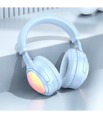 Накладні бездротові навушники Hoco W48 Focus Blue