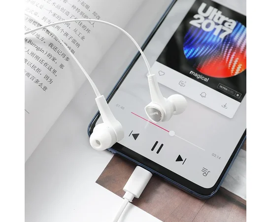 Стерео Наушники Hoco M67 Type-C Белый