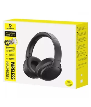 Накладные беспроводные наушники Baseus Bass BH1 Lite AI ENC (A0203C) Cosmic Black