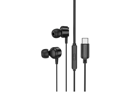 Наушники Borofone BM94 Sonar universal (Type-C/1.2m) Black