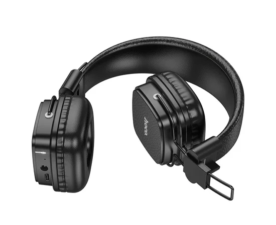 Накладні бездротові навушники Hoco W56 Earl Black