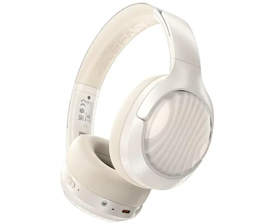 Накладні бездротові навушники Acefast H5 ANC Milky White