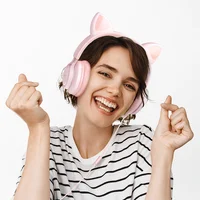 Наушники Hoco W36 Cat ear Pink