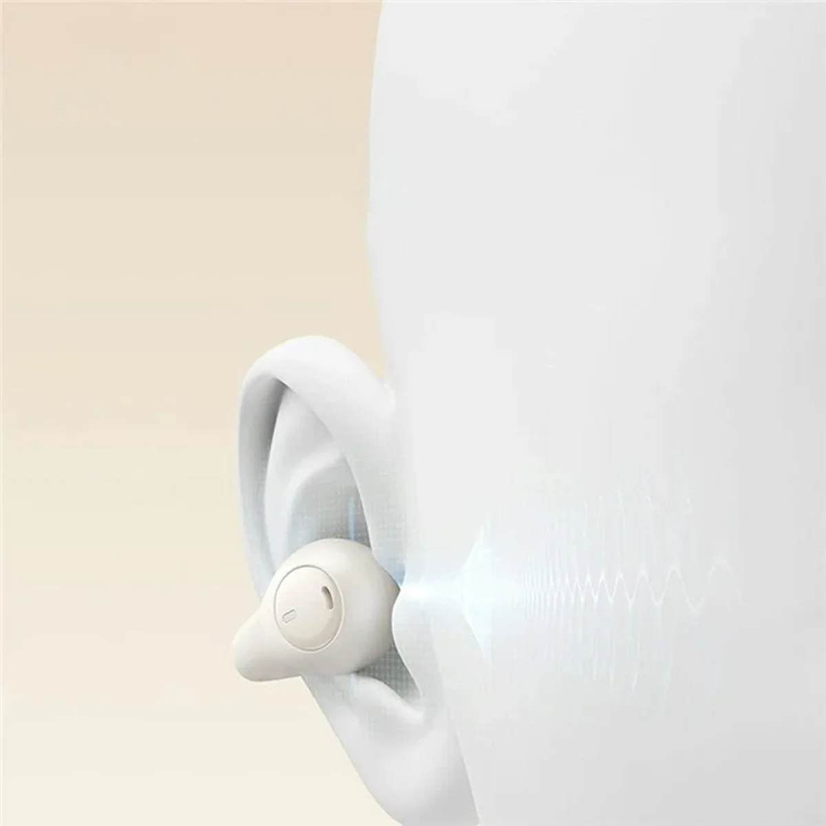 Беспроводные TWS наушники Baseus OS Bass 15 Clip Open-Ear (A00079500) Stellar White