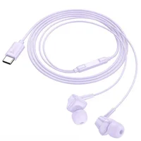 Стерео Навушники Hoco M113 Landy universal (Type-C/1.2m) Purple