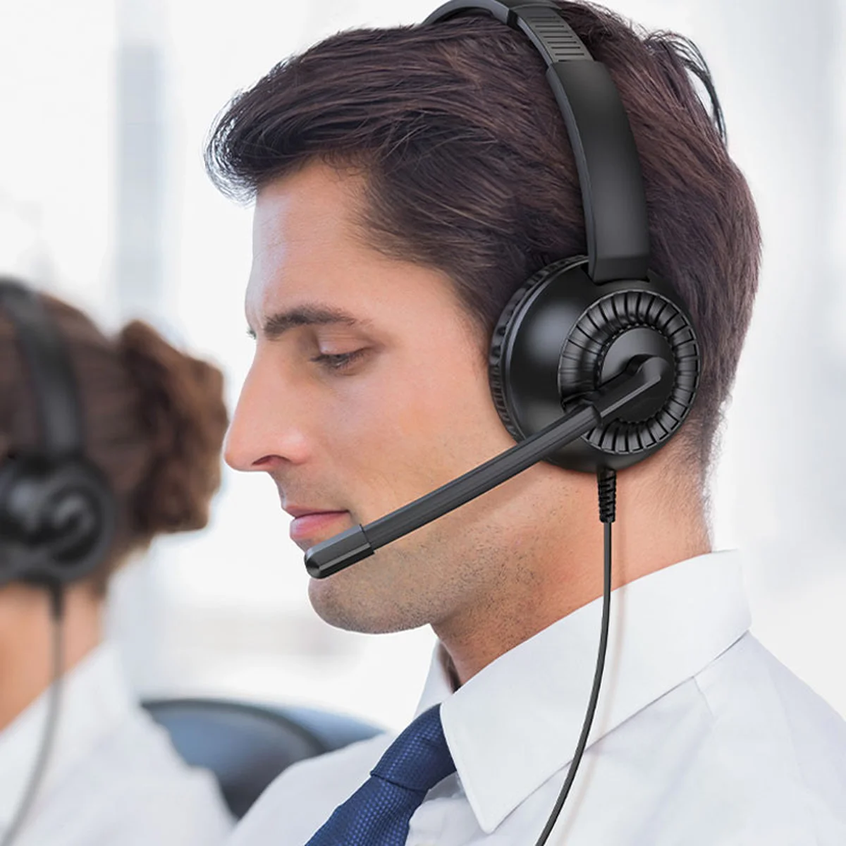 Накладные наушники Hoco W112 Pures (3.5mm/1.8m) Black