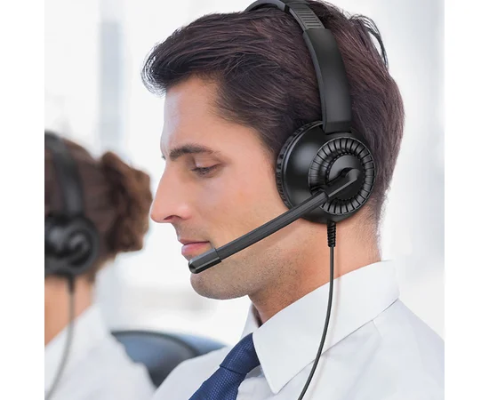 Накладні навушники Hoco W112 Pures (3.5mm/1.8m) Black