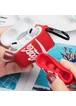 Силиконовый футляр Can для наушников AirPods Pro Кока-Кола / Красный