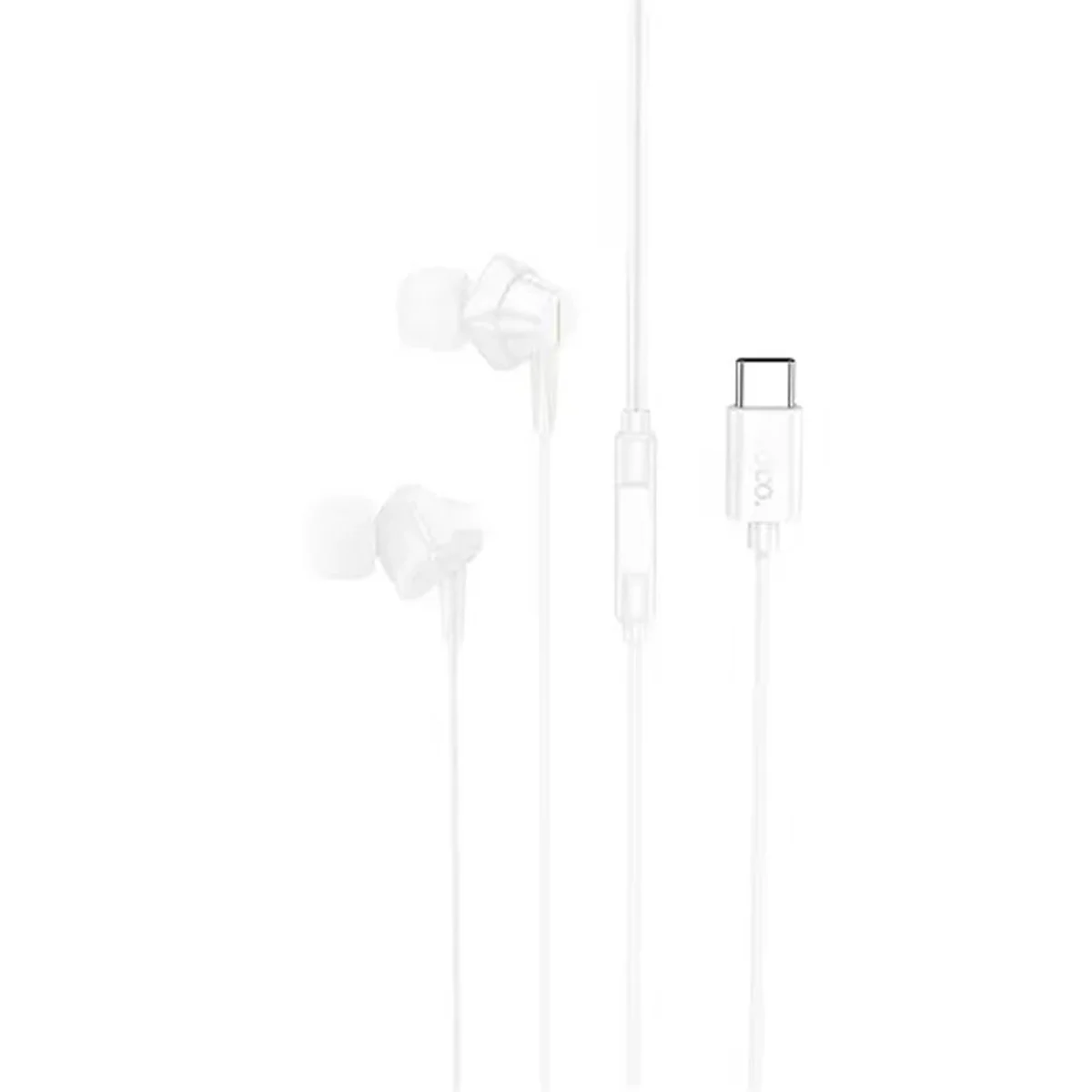 Стерео Навушники Hoco M113 Landy Universal (Type-C/1.2m) White