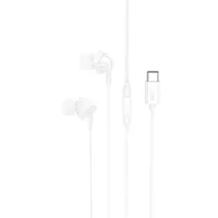 Стерео Навушники Hoco M113 Landy Universal (Type-C/1.2m) White