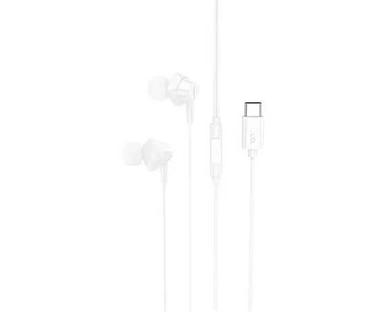 Стерео Наушники Hoco M113 Landy universal (Type-C/1.2m) White