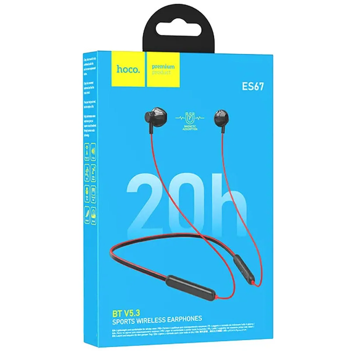 Bluetooth Наушники Hoco ES67 Perception neckband Red