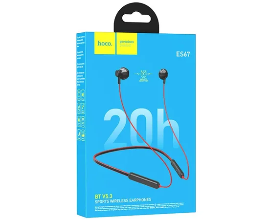 Bluetooth Навушники Hoco ES67 Perception neckband Red